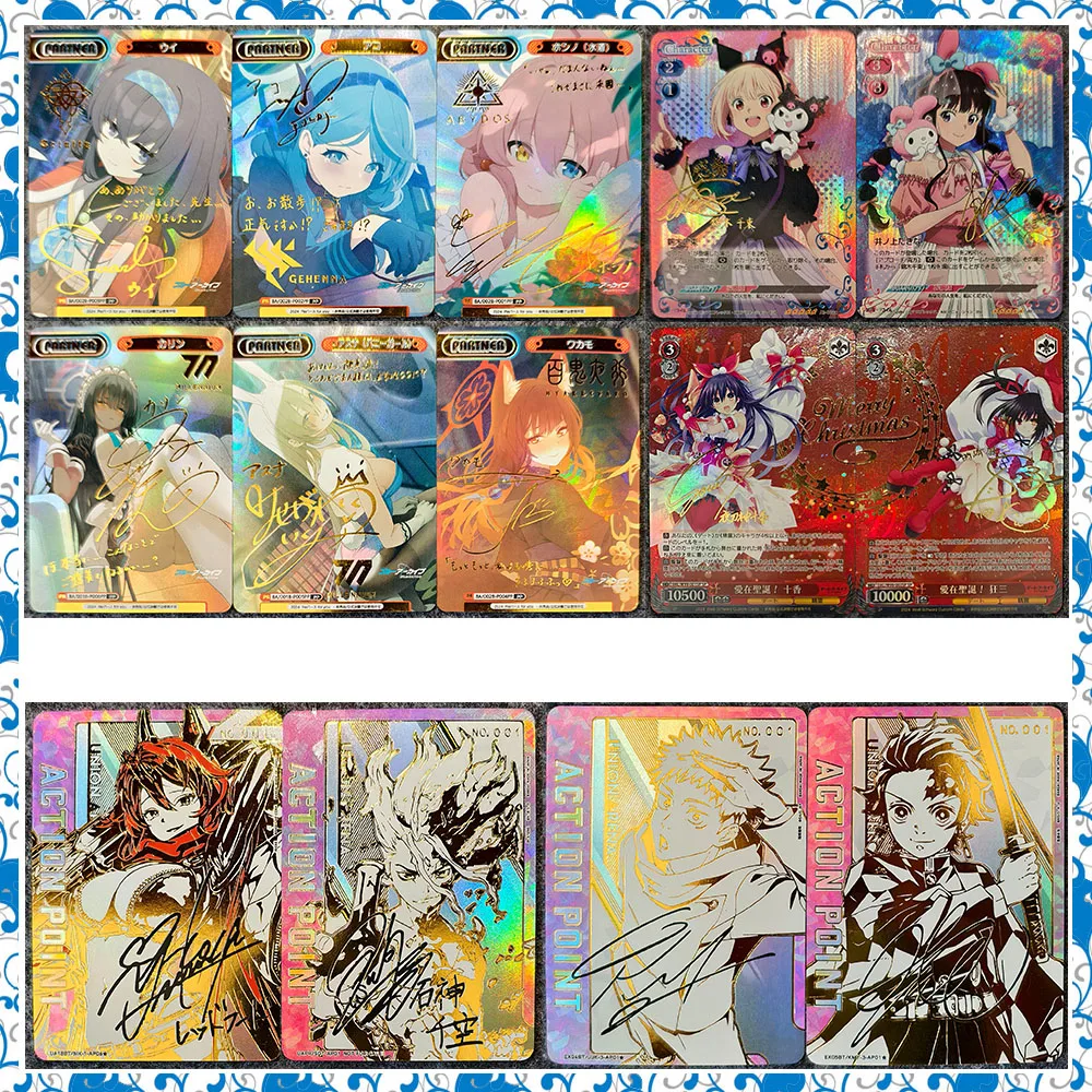 

Anime Goddess Story DIY ACG Kugisaki Nobara Tokisaki Kurumi Itadori Yuji Premium Glitter Collectible Card Christmas Birthday