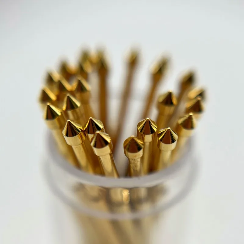 20/100 個 PA100-E2 スプリングテストプローブ PA100-E テストピン P100-E P100-E2 テストツール 33.35 ミリメートル 1.36 ミリメートル針ゴールドチップ 1.50 ミリメートルポゴピン