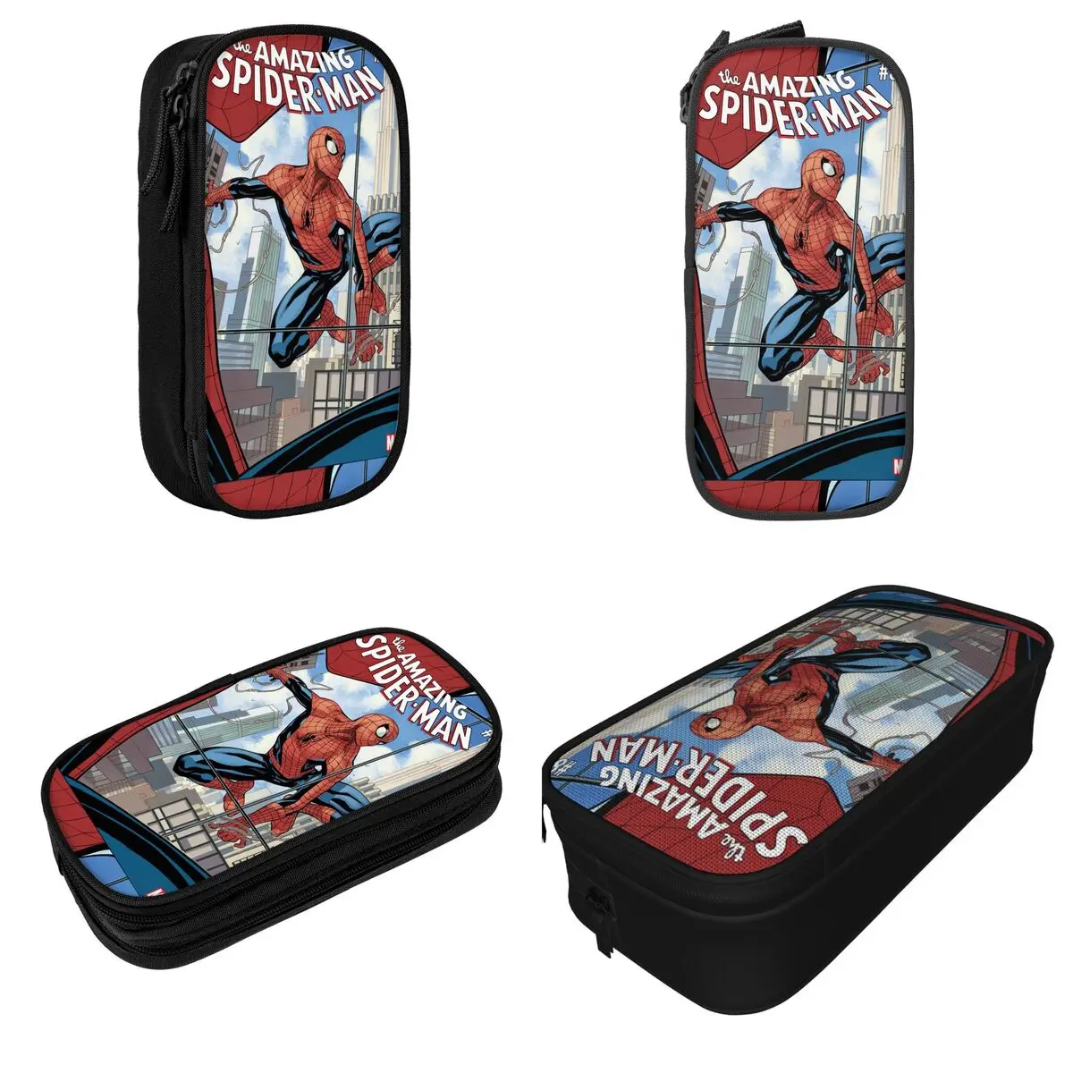 The Amazing Spider-Man Pencil Case Lovely Spiderman Pen Box Bag Girl Boy Big Capacity School Supplies Gift Pencil Pouch