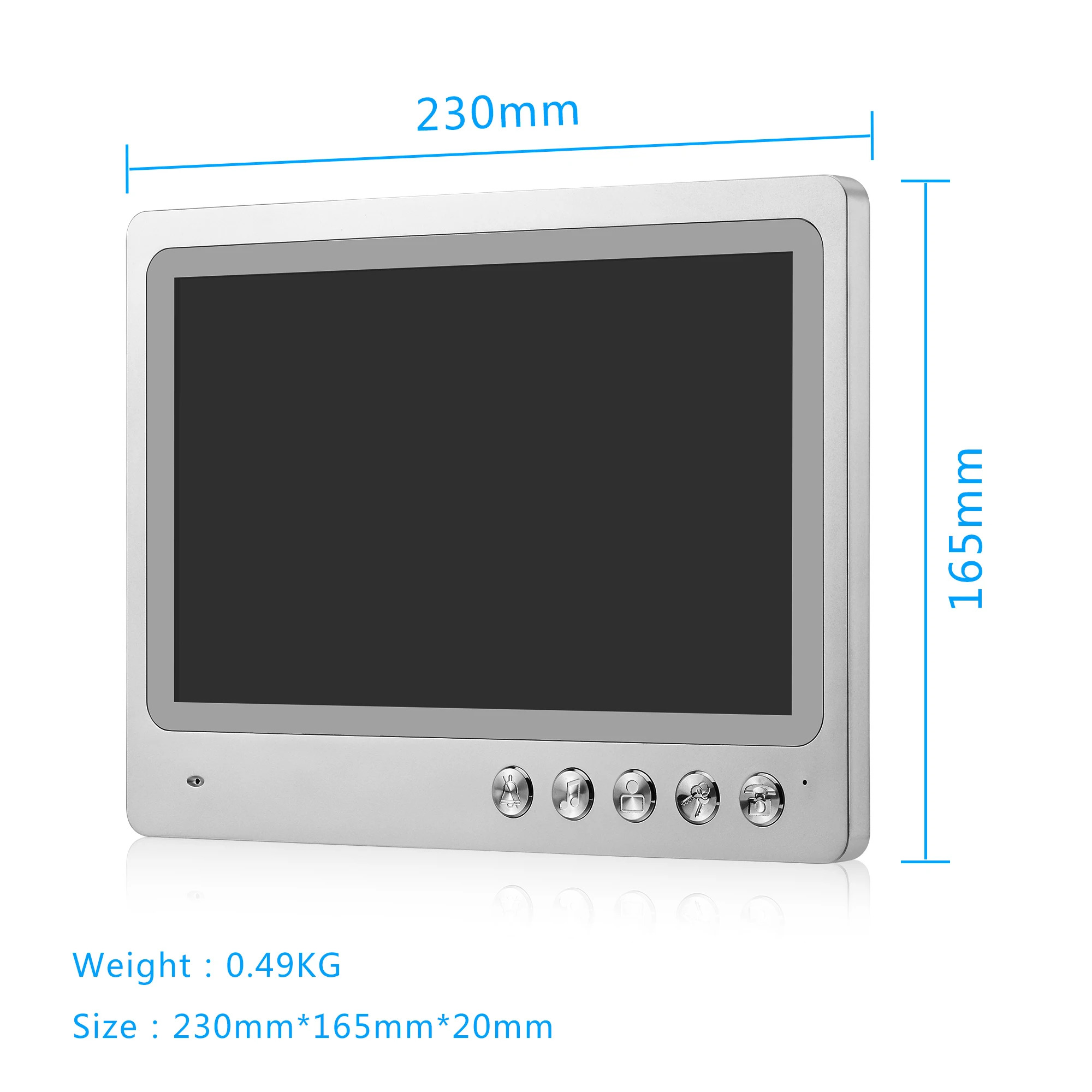 Imagem -03 - Wi-fi Video Intercom para Apartamento Sistema de Campainha com Fio Câmera Campainha Aplicativo Tuya 5