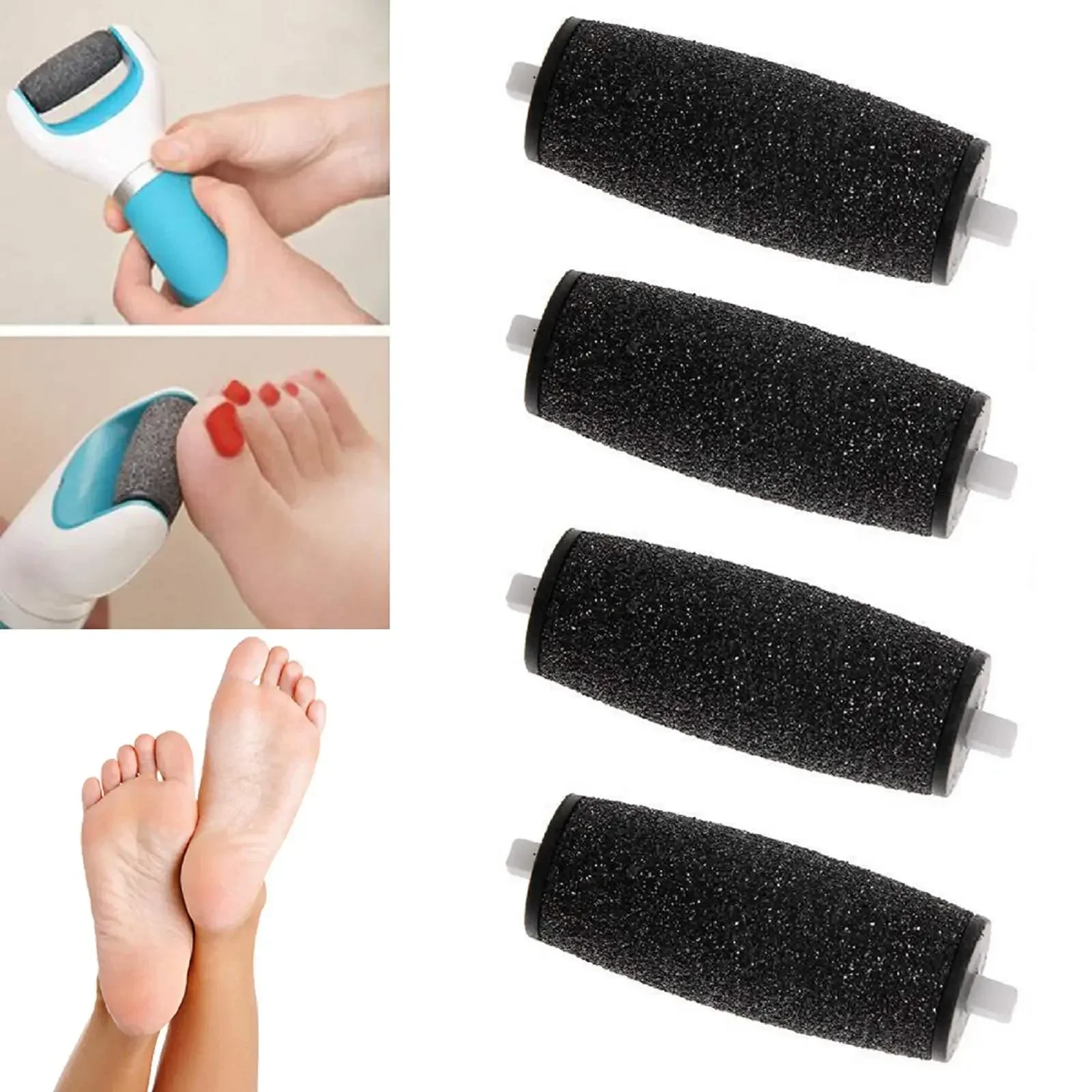 Dull Polish Foot Care Tool Machine Heads Hard Skin Remover Refills Replacement Rollers For Heel File Feet Electri Tool