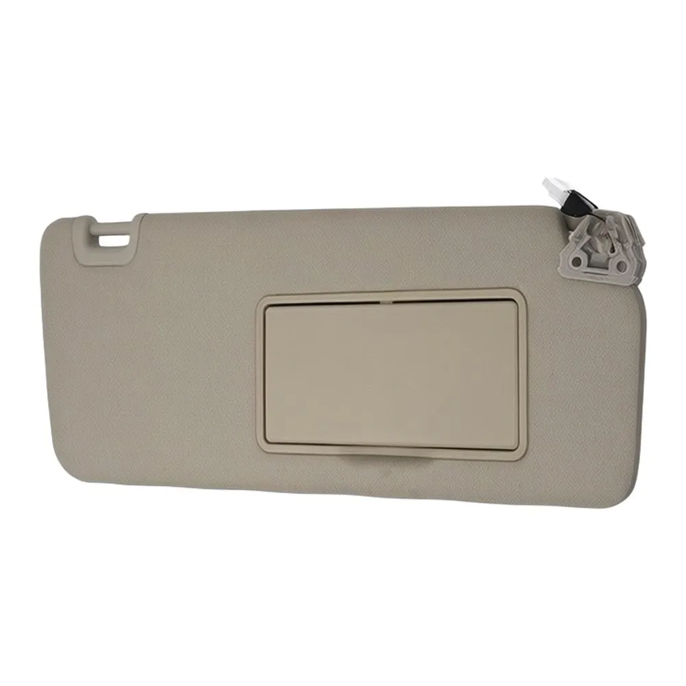 Right Passenger Side Sun Visor With Light Beige For Nissan Titan 2004-2024 Armada For QX56 Replace 96400-EZ70B