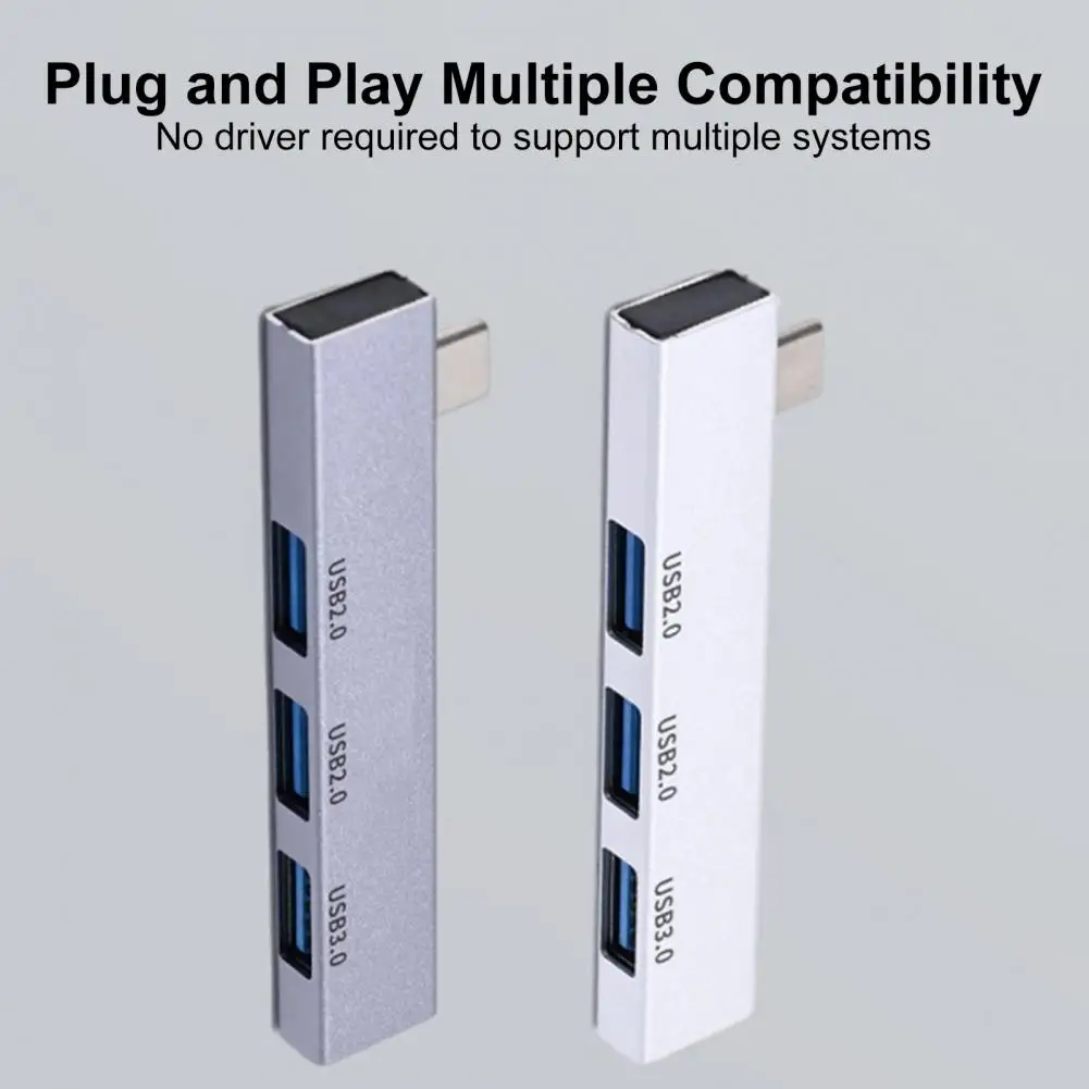 

USB Hub Lightweight Plug Play Wear-resistant USB-C to USB3.0 Docking Station Computer Accessories