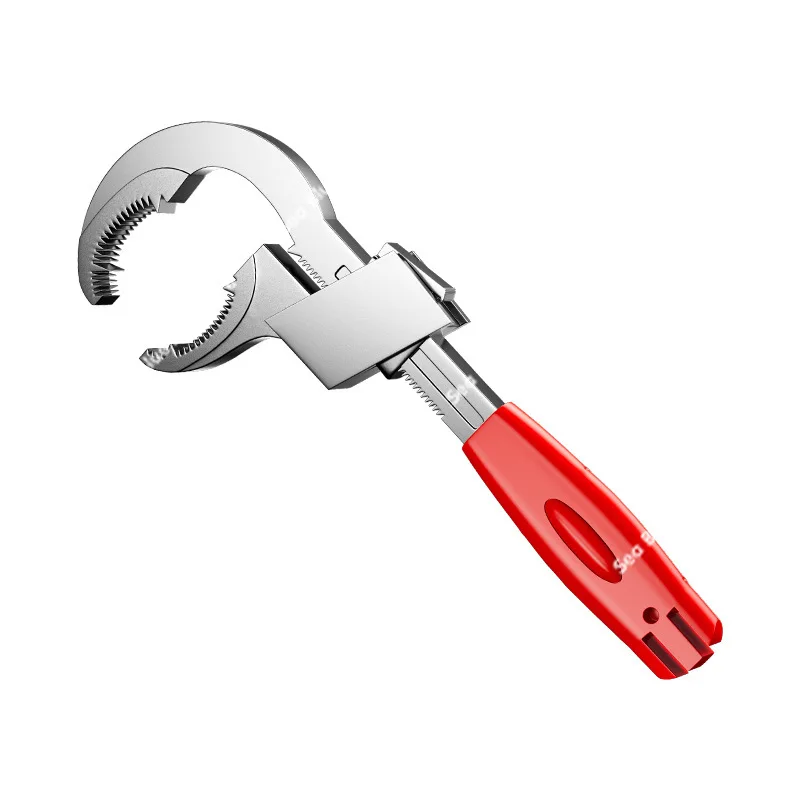 Multifunctional large opening aluminum alloy sink, kitchen and bathroom removal, plumbing installation tools, bathroom wrench