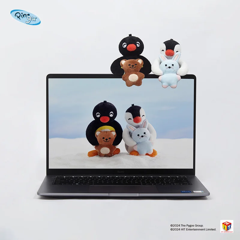 Kawaii Dolls Shanmo Pingu Penguin Computer Screen Display Party Decoration Couple A Pair Of Pendants Girl Gift For Kids Toys