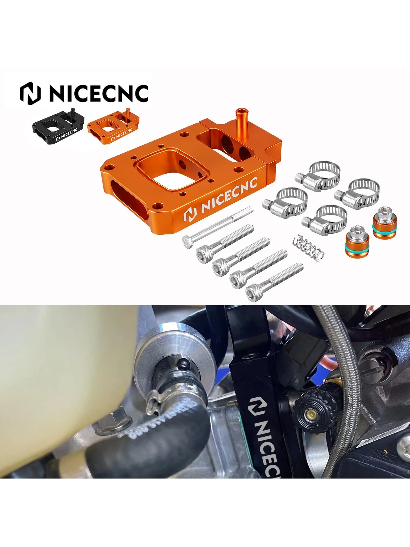AliExpress NICECNC For KTM TPI Bike Models 150 250 300 EXC XC XC-W TPi Six Days TPI Injector Relocation Block Injector Relocator Race Kit