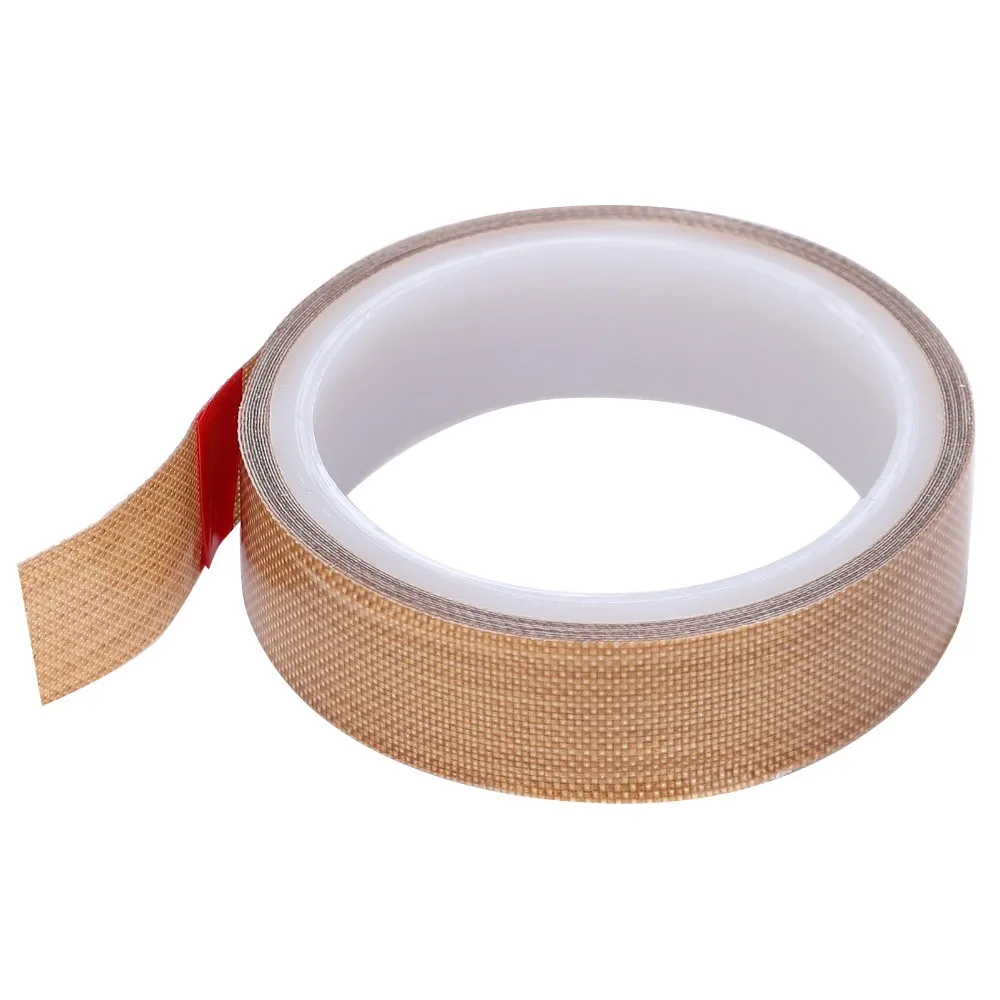 

PTFE Coated Fiberglass PTFE Tape 2-inch x 33 Feet x 0.18mm 1 inch x 33 ft x 0.18mm High Temperature Tape Silicone Adhesive Brown
