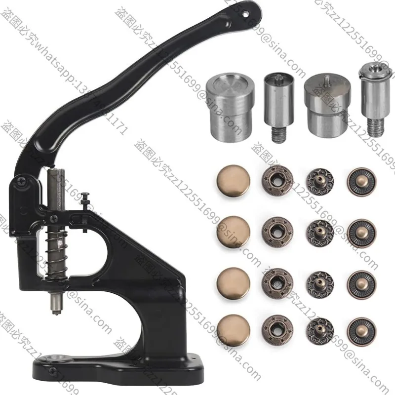 For Manual Hand Press Machine, Eyelet Snap Button Rivet Puncher with Installation Mould Tools
