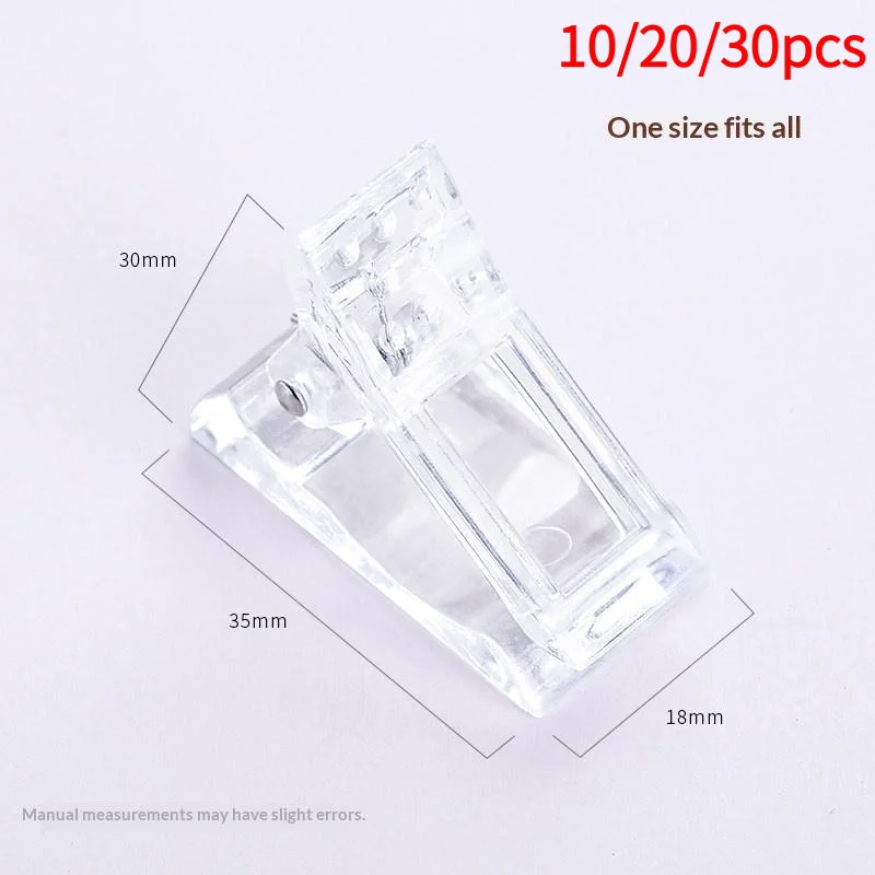 Acrylic Nail Clip Transparent Gel Quick Building Nail Tips Clips Fingernail Extension UV Clamps Manicuring Art Builder Tools Se