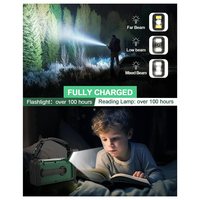 -A01R 20000Mah Solar Hand Crank Emergency Radio, NOAA/AM/FM, Cell Phone Charger, Lamp, Flashlight & SOS