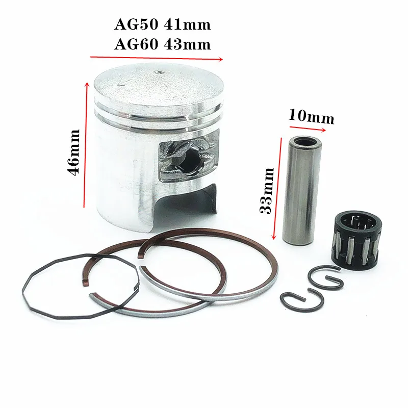 2-stroke Bicycle AG50 AG60 SJ50 Motorcycle Cylinder Assembly SJ 50 50CC For Suzuki Motorcycle Parts AD50