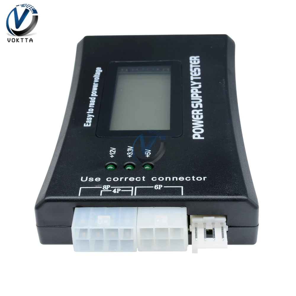 Imagem -05 - Digital Lcd Display Poder Medição Ferramenta Tester Diagnóstico Atx Fonte de Verificação 20 Pin 24 Pin Verificação de Energia