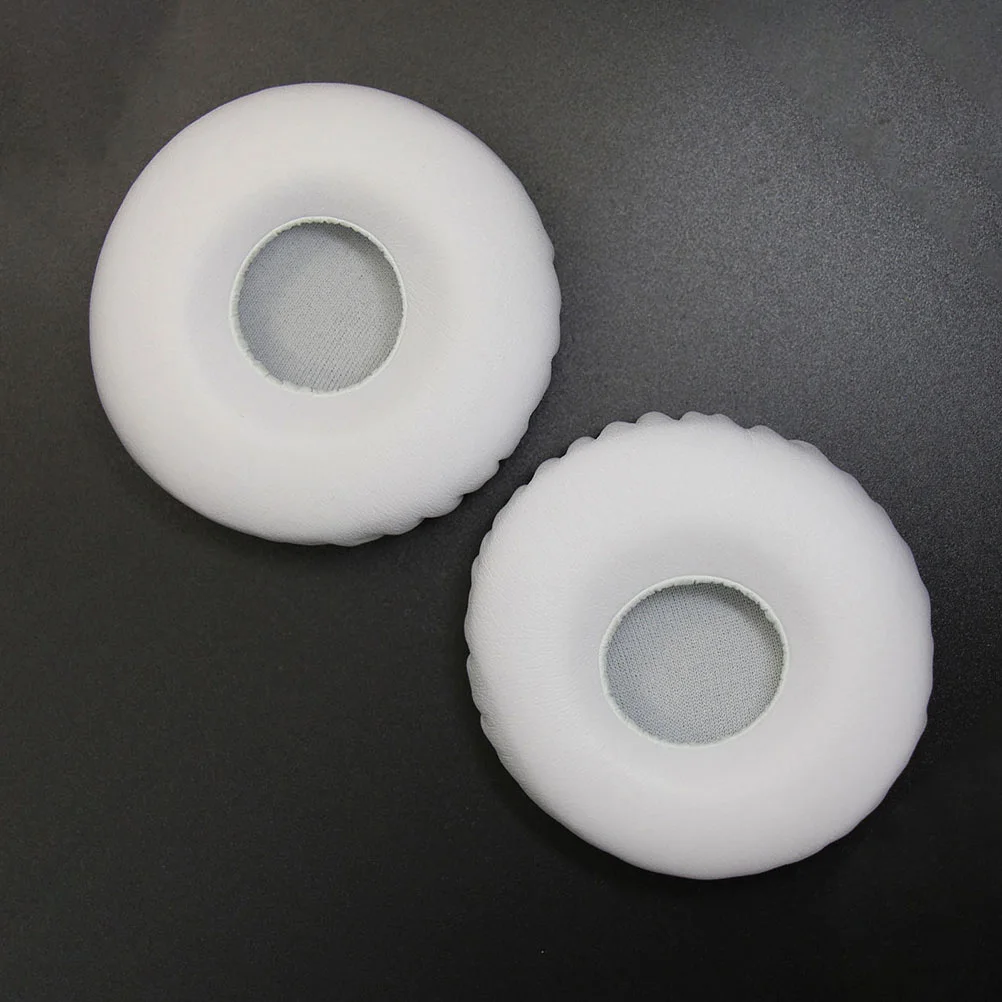 

2Pcs Protein Ear Cushion Comfortable Listening No Tools Needed Wireless Headphone Accessories Black