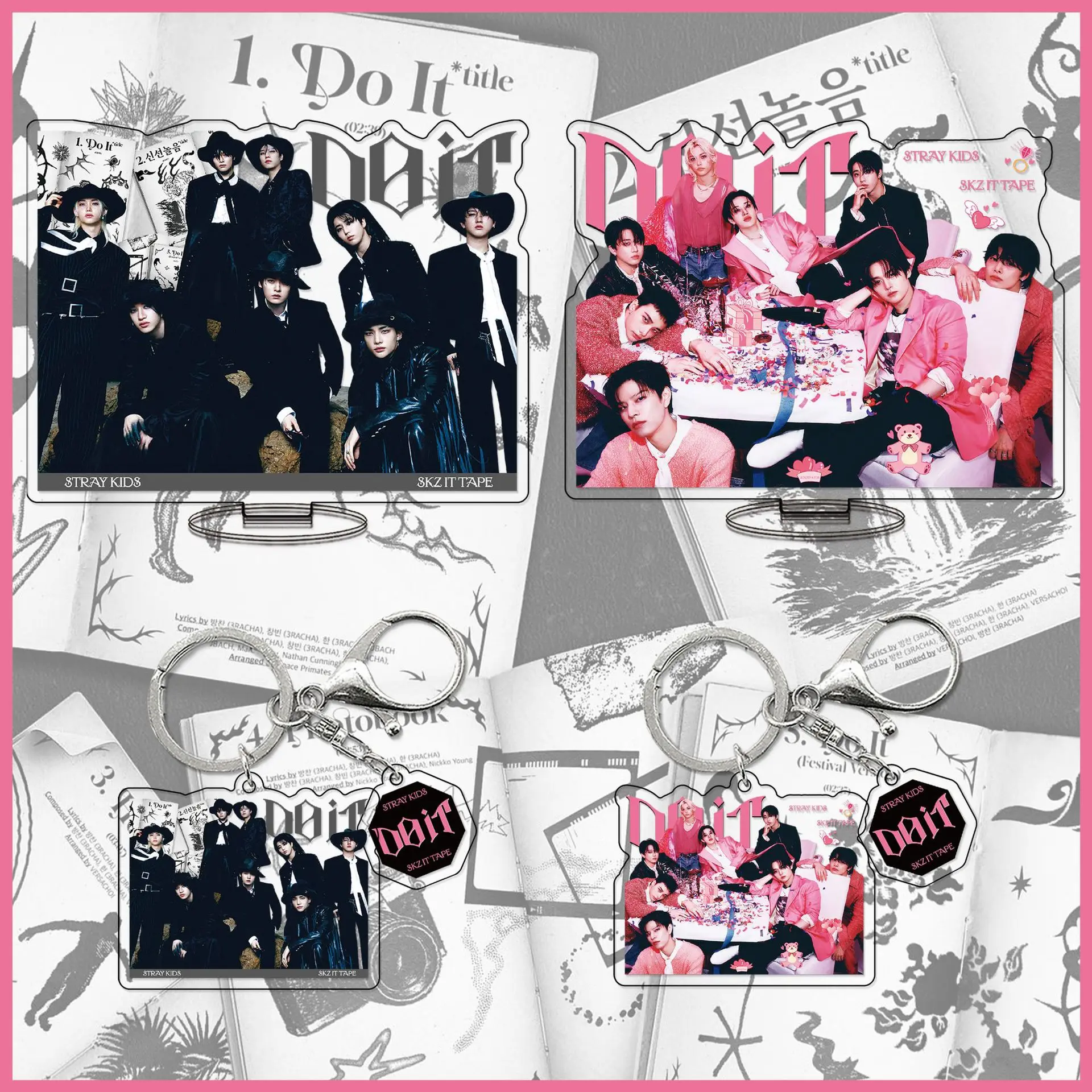 

Брелок StrayKids, мини-альбом DO IT, периферийные акриловые подставки, украшение, праздничный подарок, фанат, любимый KPOP