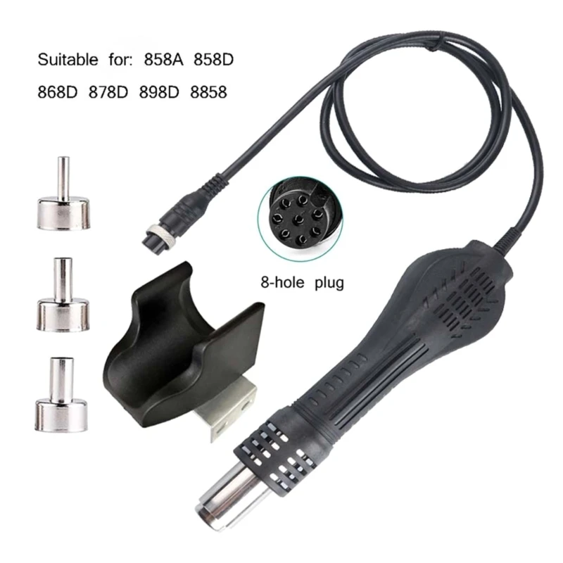 Imagem -05 - Estação Solda Portátil Digital Hot Air Guns Estação Solda Retrabalho Bga Hot Air Blower Pistolas Calor para 858a 858d 868d