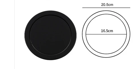 

Round Rectangle Flush Flip-top Swing Cover Lid Trash Waste Chute Kitchen Bath Countertop Grommet Matte Black