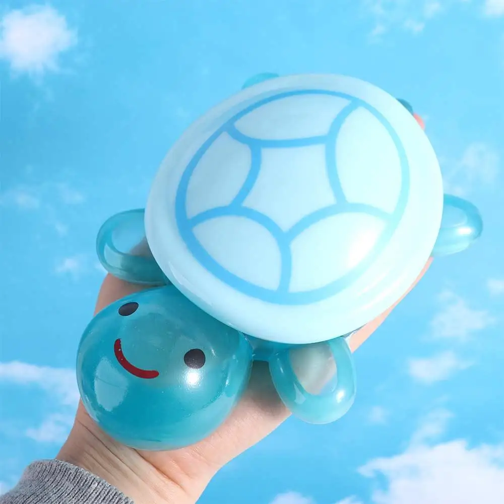 Boîte de rangement couleur bonbon tortue poupées décor de bureau Kawaii dessin animé acrylique tortue jouet grande tortue créative petit ornement