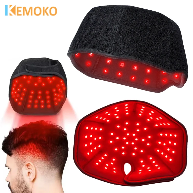 

KEMOKO Red Light Hair Growth Cap 300 LED Health Light,Scalp Relax Heating promotes scalp metabolism For Hair Loss Treatment