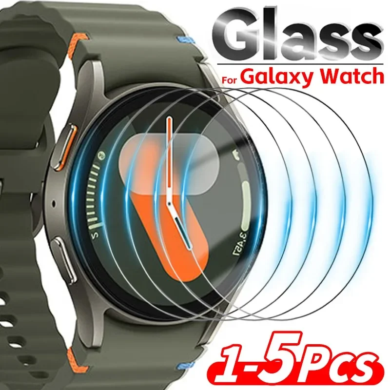 9H Tempered Glass Screen Protector for Samsung Galaxy Watch 7 Ultra 6 5 4 3 FE 5 Pro 40-47mm Clear Full Cover Protective Film