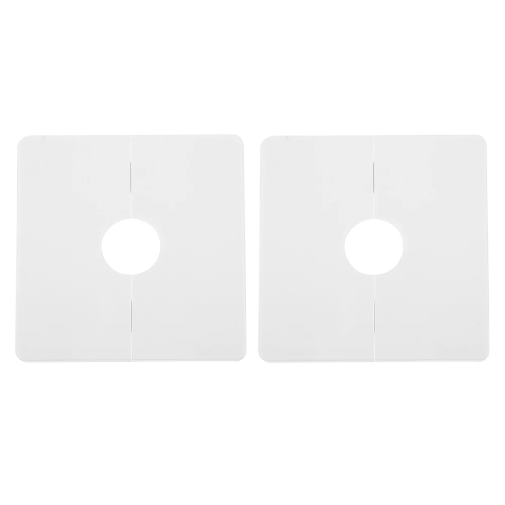 

2 Pcs Pipe Cover Ceiling Flange Plate Decoration Air Conditioner Wall Hole Water