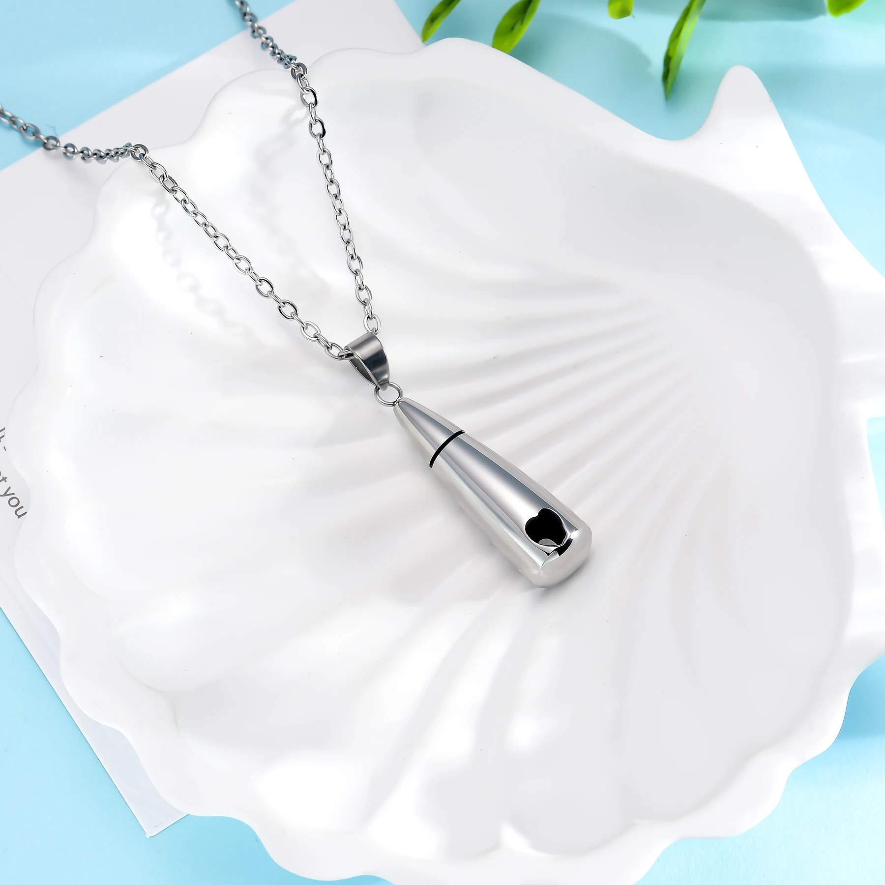 Women Tear Drop Eternity Ashes Urn Cremation Stainless Steel Pendant Necklace Memorial Keepsake Pendant Gift