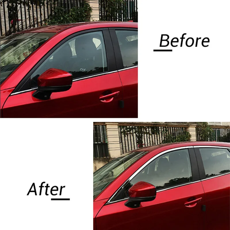 Car Window Trim for Mazda CX-5 CX5 2017 2018 2019 2020 2021 KF Chrome Strips Outer Decoration Garnish Cover Refit Accessories