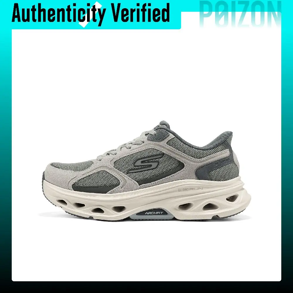 Skechers Bobs Geo Lite Cushioning Abrasion Resistant Low top Running Shoes Men's Gray 221081-GRY