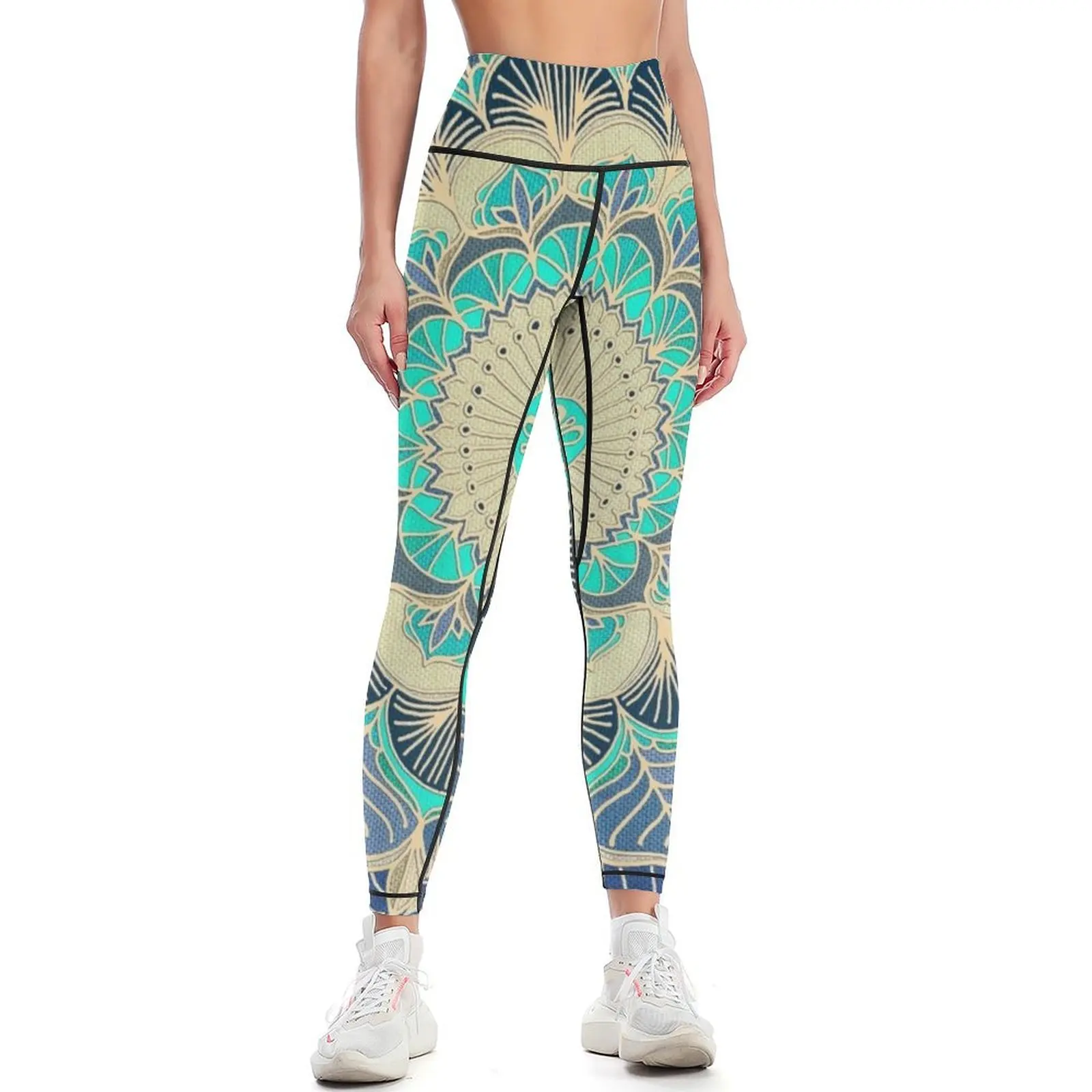 Midnight Bloom Leggings sports for push up Fitness woman Womens Leggings