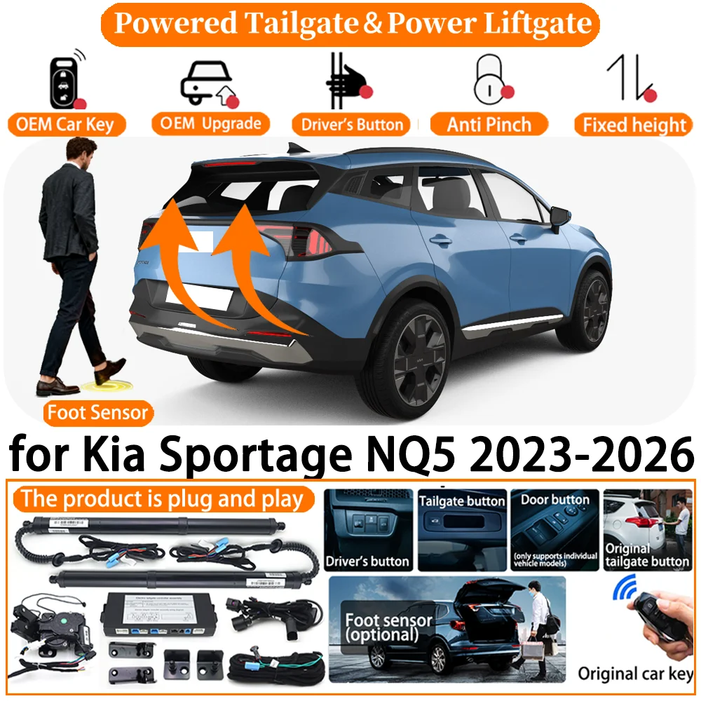 

Car Smart Powered Tailgate system for Kia Sportage NQ5 2023 2024 2025 2026 Automatic Electric Power Tailgate Tail Gate Lift kit