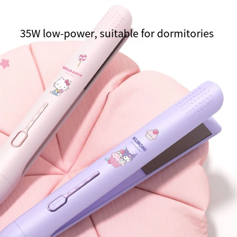 Sanrio Hello Kitty Kuromi Genuine Hair Straightening Iron Straight Curling Dual-Use Curling Iron Student Low-Power Cute Splint view 3