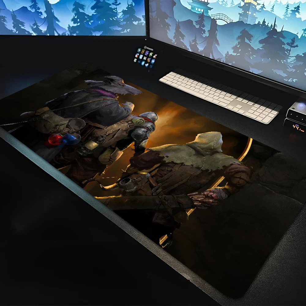 Game D-Dark And Darker Mousepad Large Gaming Mouse Pad LockEdge Thickened Computer Keyboard Table Desk Mat