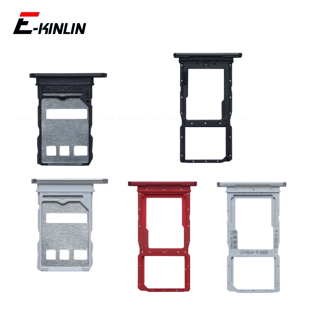 

Sim Card Tray Socket Slot Reader Adapter For HuaWei Nova Y71 Y72 Y91 Micro SD Card Holder Connector Container Replacement Parts