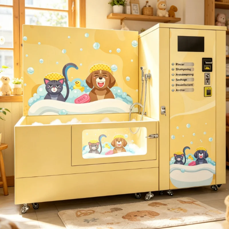 Custom Pet Grooming All-in-One Machine, Food Grade Material Safe Durable, Automatic Dog Cat Washing Equipment for Home Pet Shop