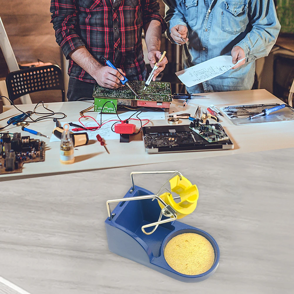 Space-Saving Soldering Iron Stand for T12 Soldering Tips and For FX9501 Handle Models Used in PCB Assembly and Circuit Repair
