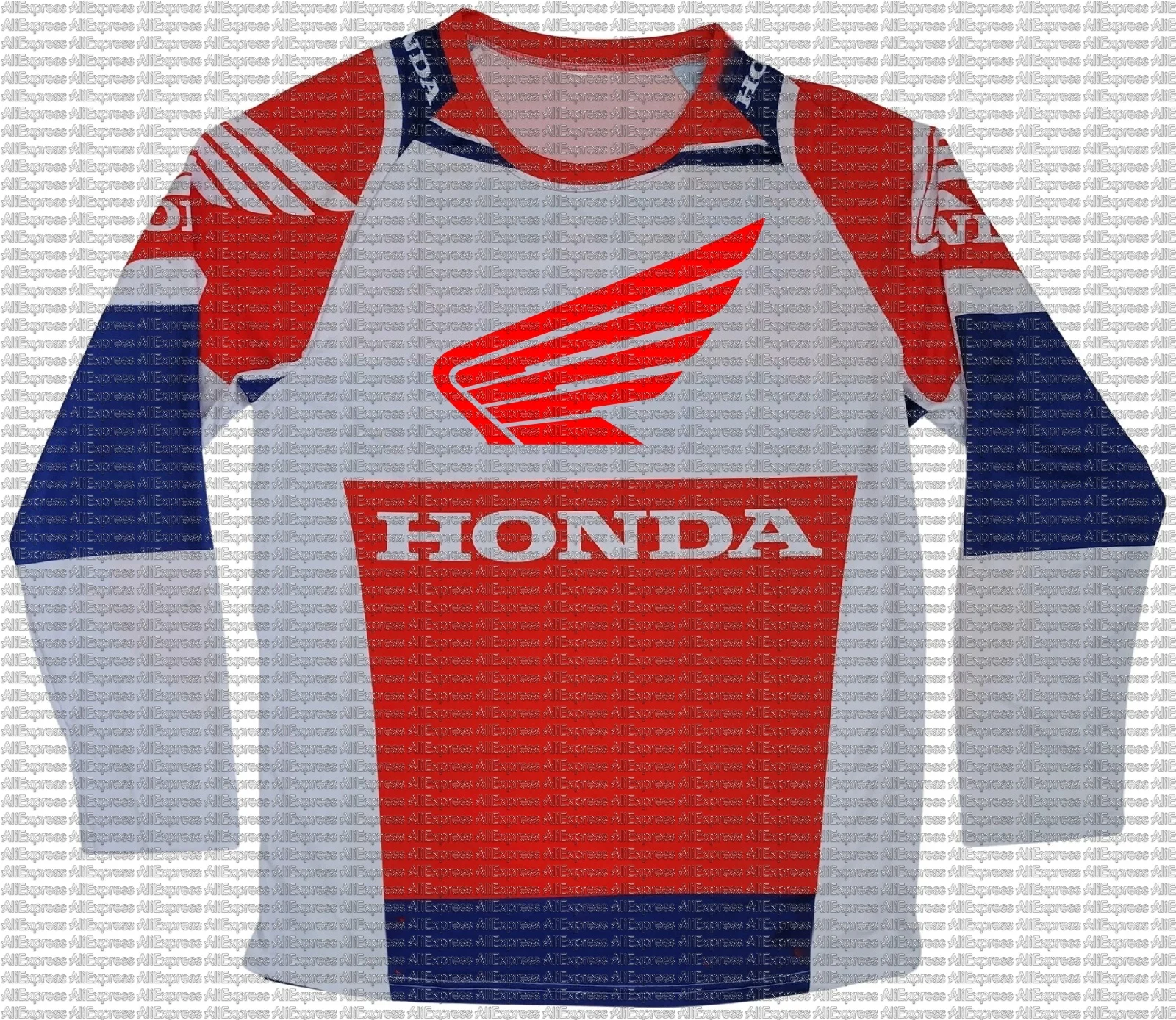 

Высокопроизводительная футболка для мотокросса с длинными рукавами Honda, быстросохнущая дышащая футболка для гонщиков по бездорожью, майка для горных велосипедистов