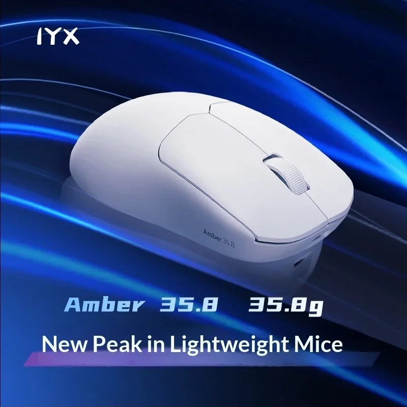 IYX Amber AM35.8 Ultra-Light Wireless Gaming Mouse PAW3395 8K Polling 26000 DPI Dual Mode