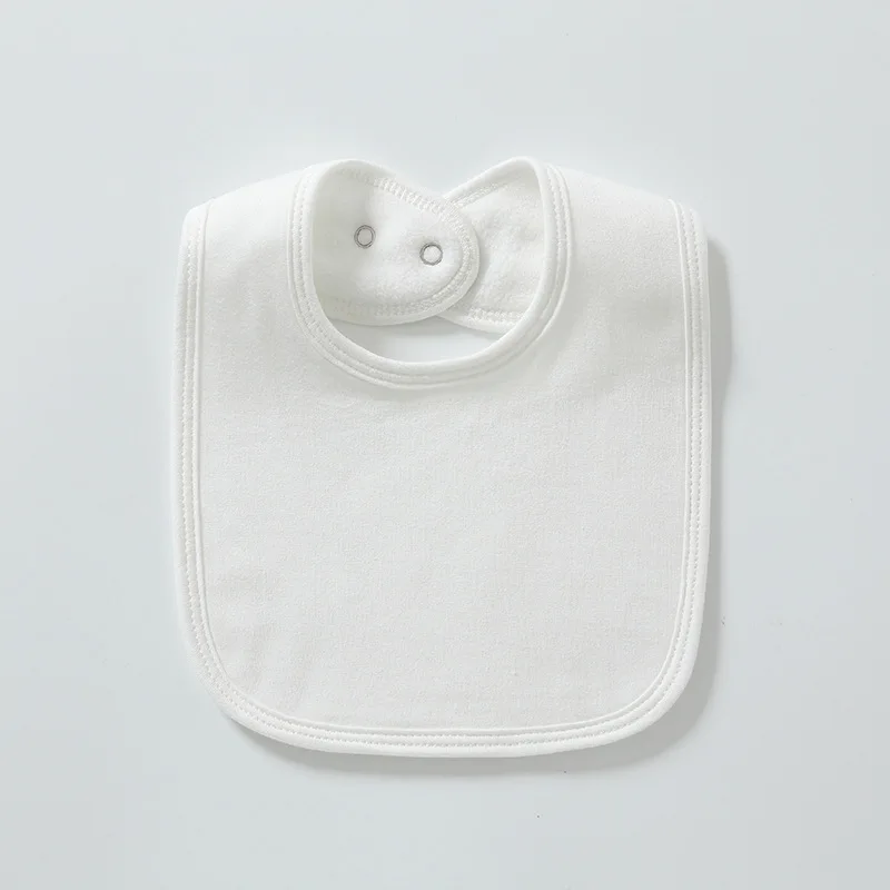 New Winter Waterproof Thickened Baby Bibs Infants Solid Cotton Feeding Saliva Towel Newborn Toddler Soft Burp Cloth For Kid Bib