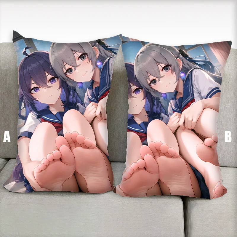 

Anime Pillow Barefoot Honkai Star Rail Spring Dakimakura Half body Cartoon Pillow Core Double Side Print