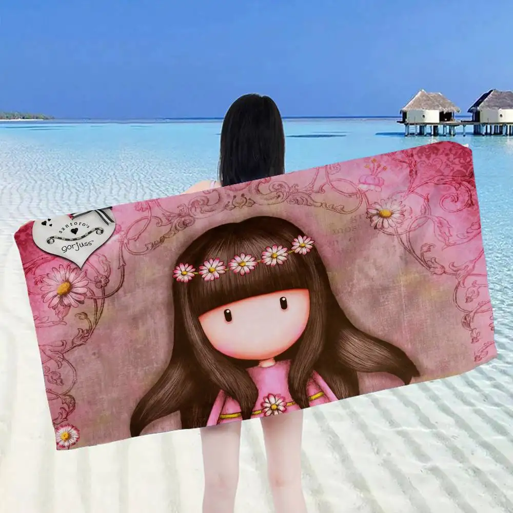 S-Santoro G-Gorjuss Big Microfiber Beach Towels Quick Dry Towel Sand Beach Towels Pool Towel For Travel Swim Pool Yoga