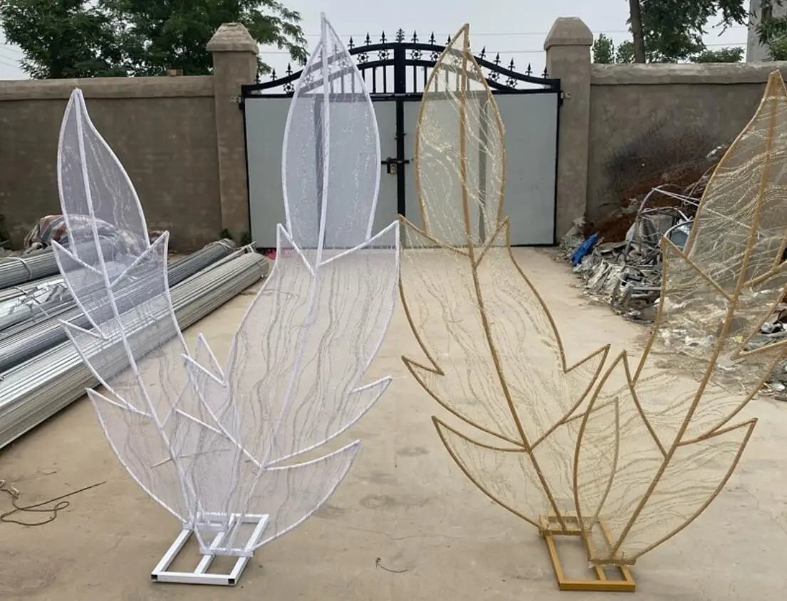 

Wedding props, lace feather screen, road guide, wedding iron background screen, stage iron frame