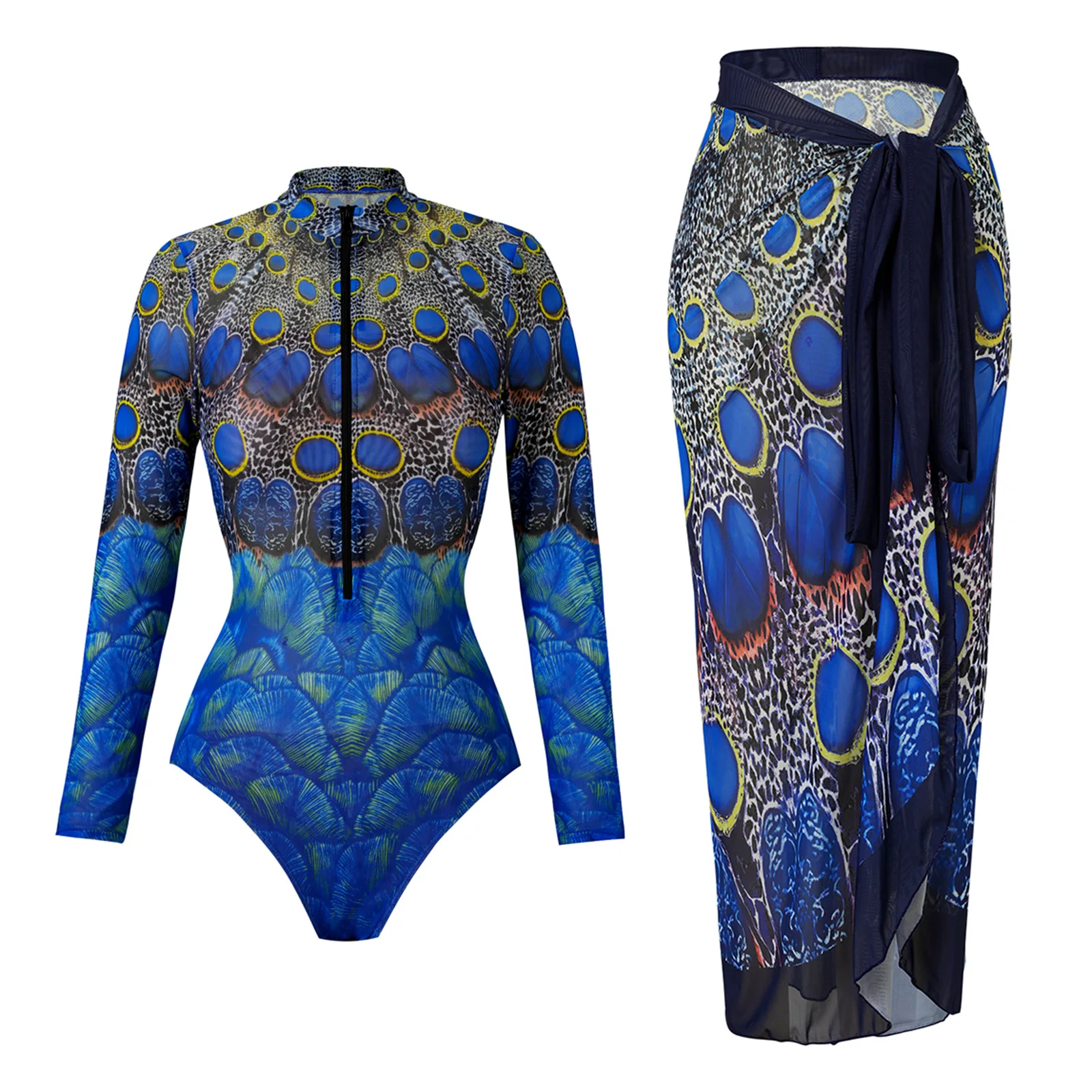 

2025 Glamorous Multicolor Swimwear with Unique Pattern High-Cut Legs Perfect for Beach Wear Pool Parties Summer Getaway Vacation