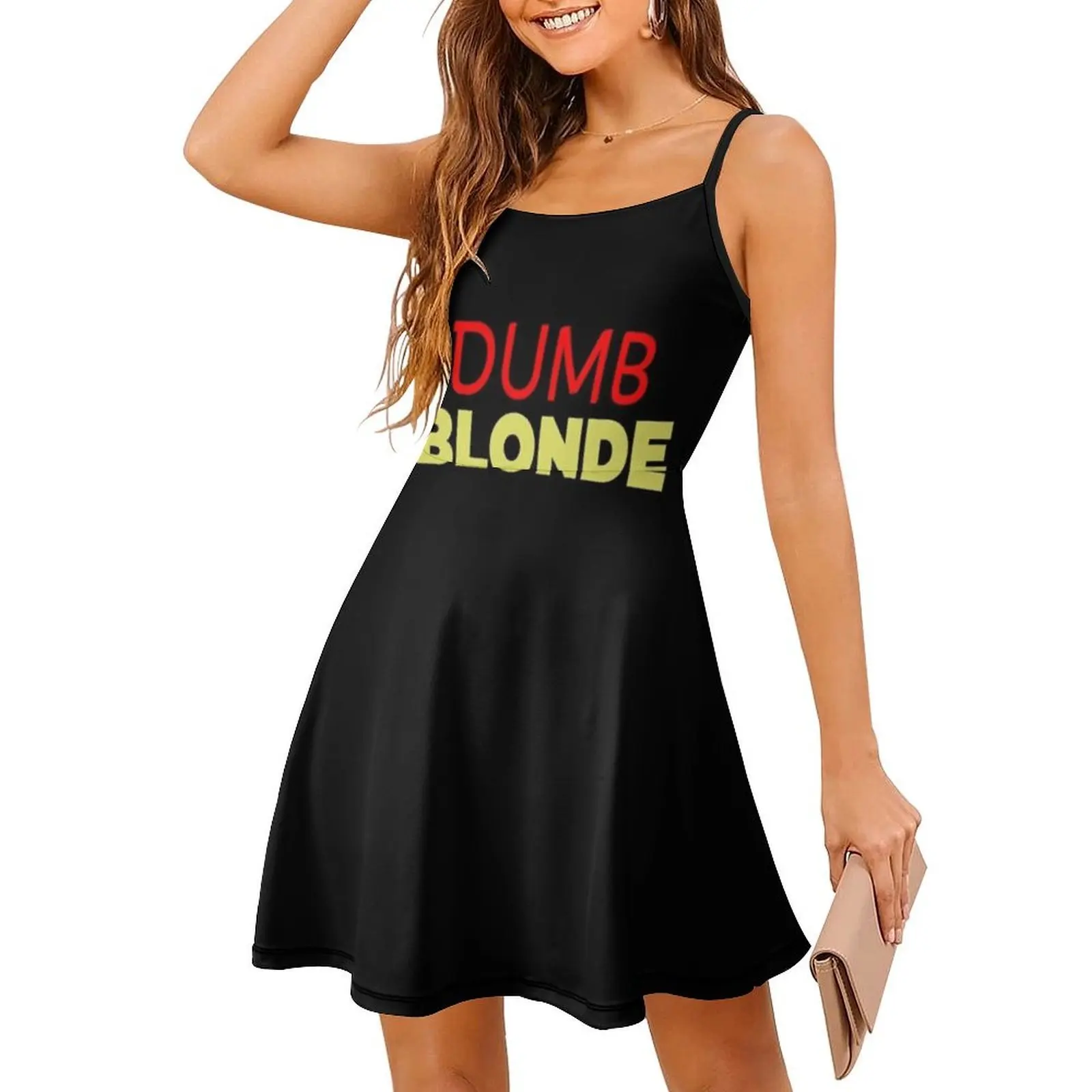 فستان كاجوال على الطراز الكوري الداكن من There’s-No-Fighting-It-with-Our-Dumb-Blonde-Dark للنساء فساتين سيدة المكتب اليومية البسيطة هناك S #3