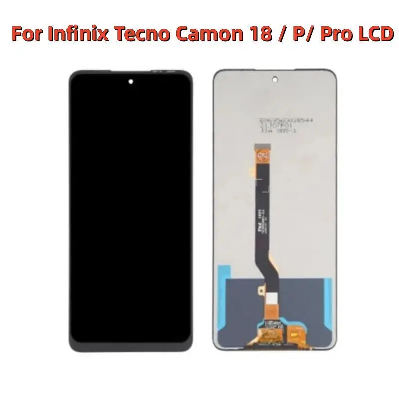 Original For Infinix Tecno Camon 18 CH6 LCD 18 P CH7 18P Display Screen+Touch Panel Digitizer For Tecno Spark 8 Pro LCD KG8 LCD