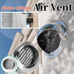 Stainless Steel Wall Ceiling Air Vent Ducting Ventilation Exhaust Grille Cover Waterproof Outlet Heating Cooling Vents Cap