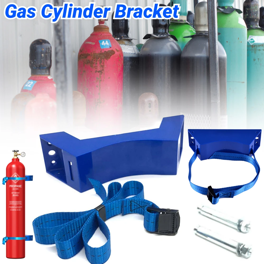 Gas Cylinder Bracket - Gas Tank Wall Holder for Hydrogen and Oxygen Cylinder Wall-Mounted Propane Bracket for RVs Motorhome