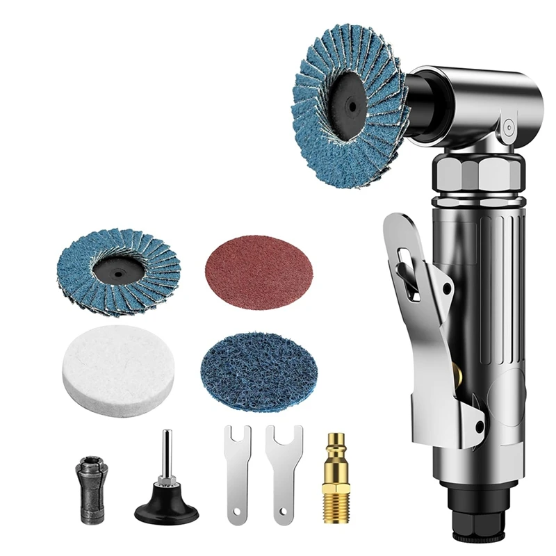 Angle Air Die Grinder, 90 Degree Heavy Duty 20,000 RPM Compressed Sander Polisher Tool For Contour Grinding, Polishing