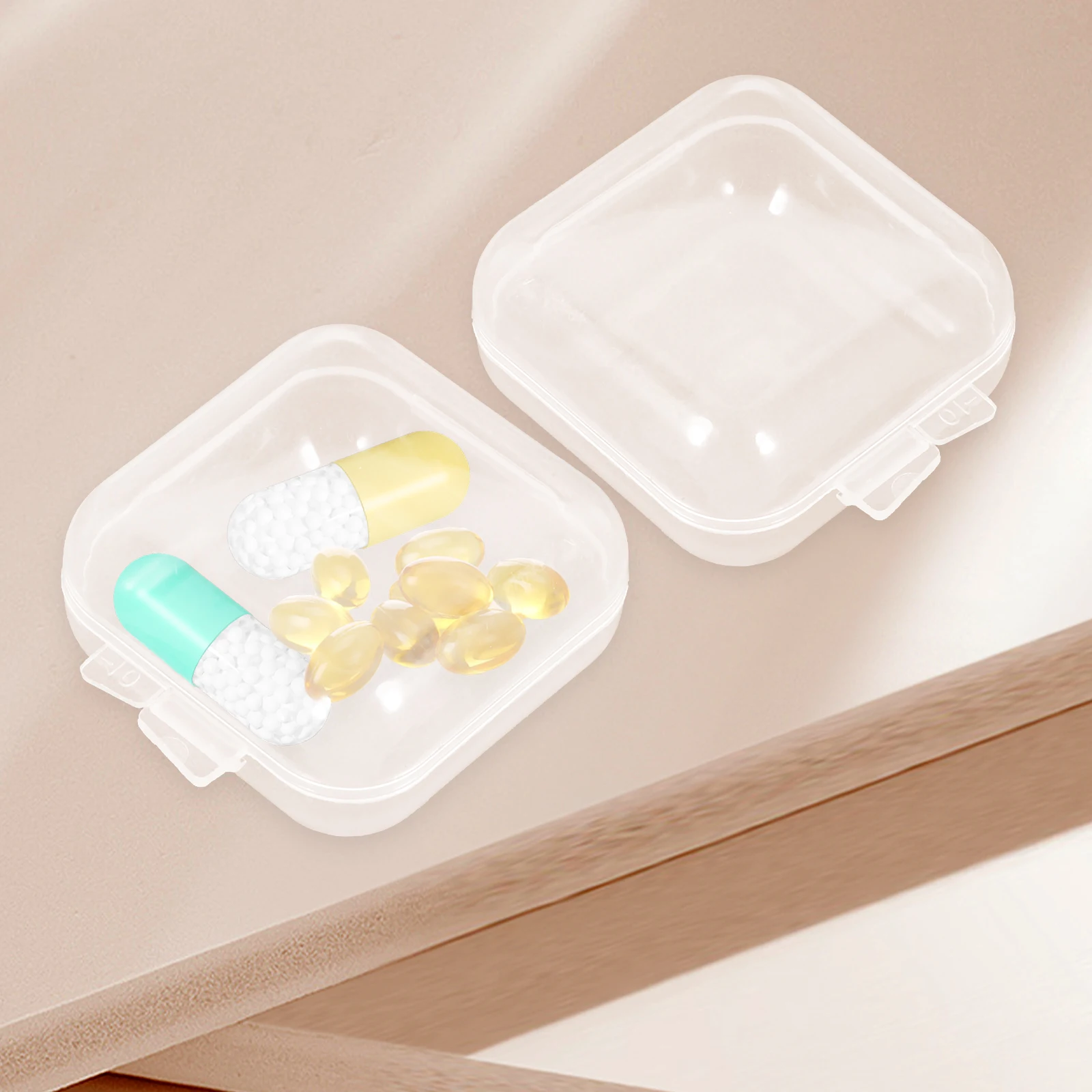 

80pcs Earplug Jewelry Box Cases Small Accessories Storage Boxes Plastic Bins Ear Backs Mini Organizer for Rings Beads Earrings