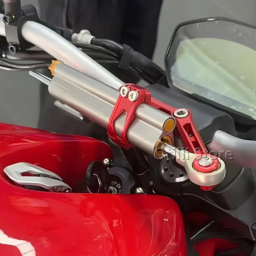 Damper Kit Motorcycle For Ducati Monster 821 Monster 1200 797 Monster 1200S 2014- Stabilize Steering Damper Mounting Bracket Kit