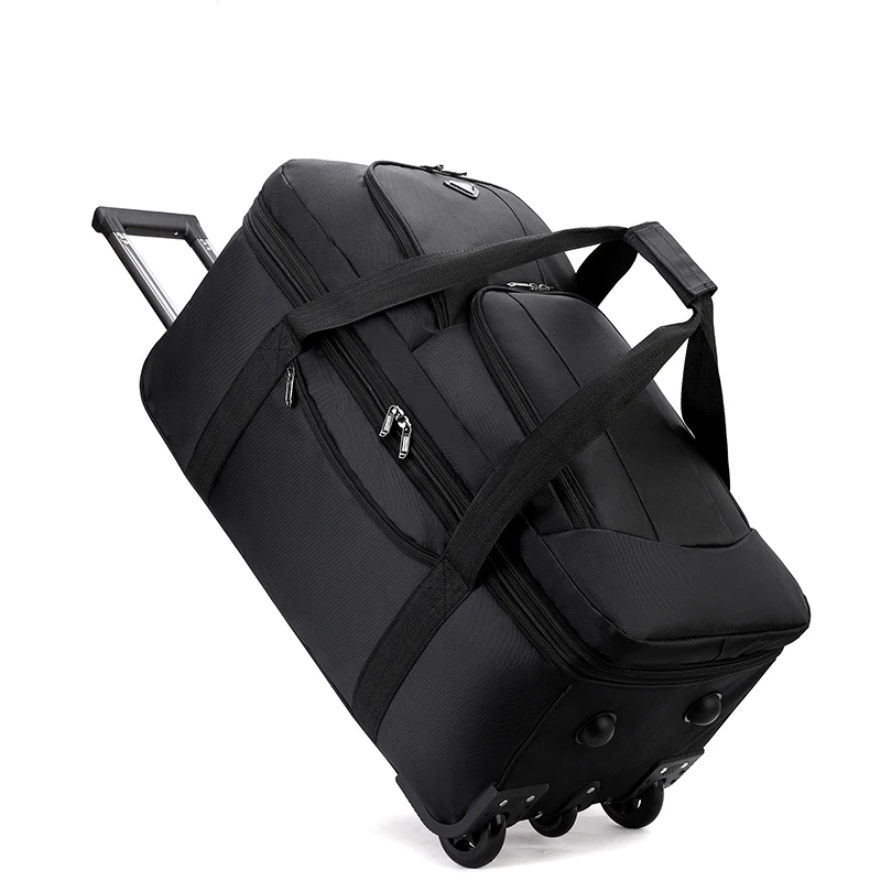 Oversized Handcarry Luggage Trolley Bags for Travel Expanded Duffel Bag Large Capacity Travel Bag Rolling Luggage Backpack