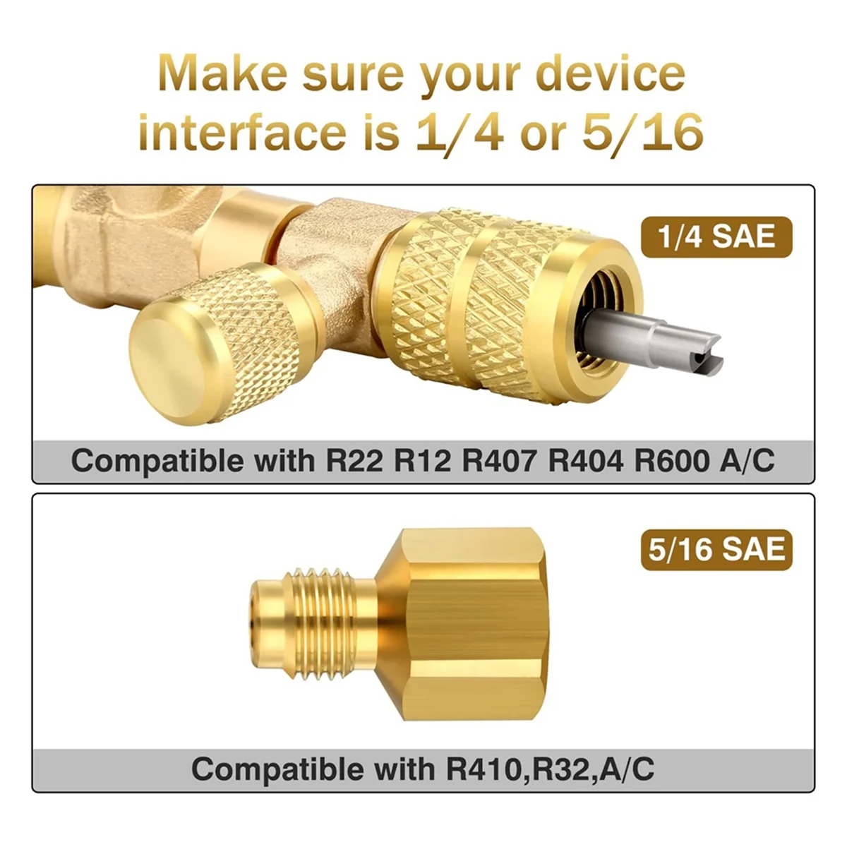 أداة إزالة الصمامات الأساسية A96Q ومجموعة مفاتيح خدمة HVAC مع محول لقمة سداسية، مقاس SAE 1/4 و5/16 منفذ، 10 قطع من نوى الصمامات وما إلى ذلك